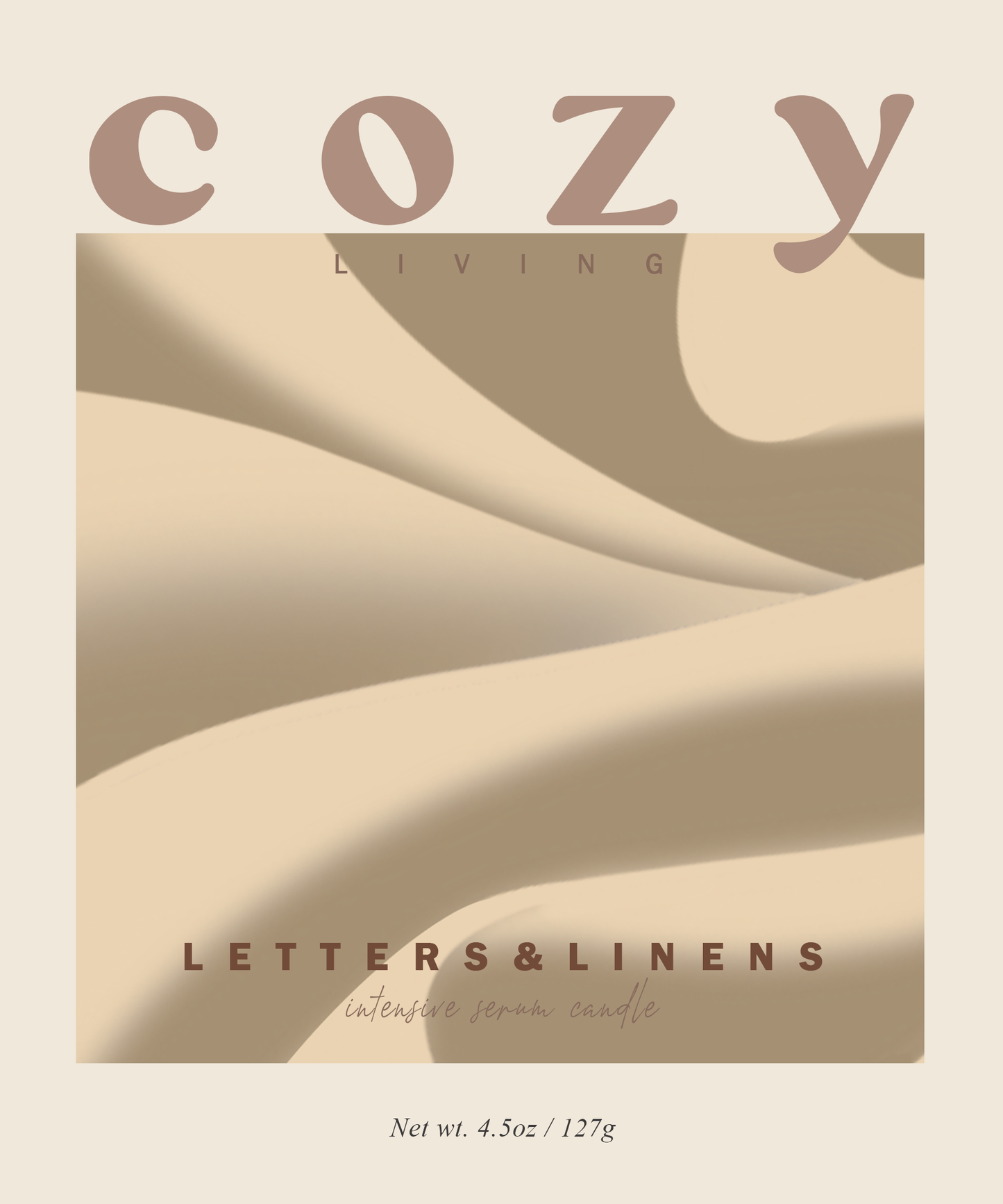 Letters & Linens Intense Serum Candle